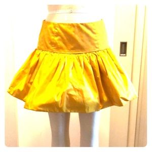 Oscar de la Renta - yellow mini skirt -size 0